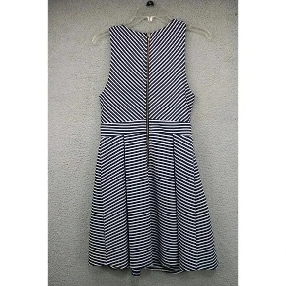 Altar'd State Striped Fit & Flare Dress-Size Medium-Navy and White - Picture 4 of 6